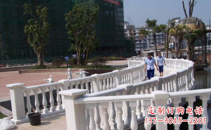 湖北汉白玉欧式栏杆雕塑