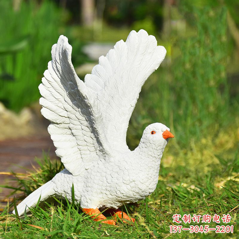 湖北传递和平的记忆,赠送给世界的和平鸽雕塑