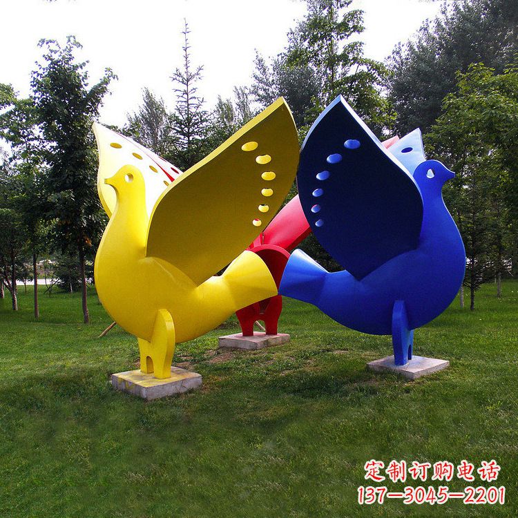 湖北和平鸽雕塑图片大全