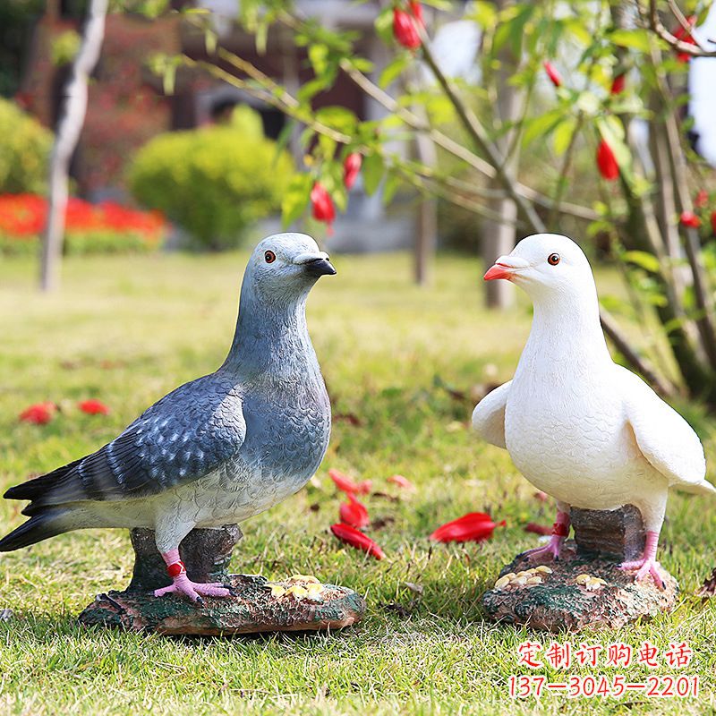 湖北中领雕塑:精美和平鸽雕塑