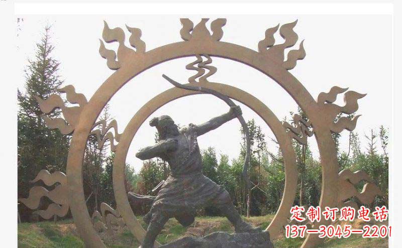 湖北专业定制后羿雕塑，完美彰显人物神韵