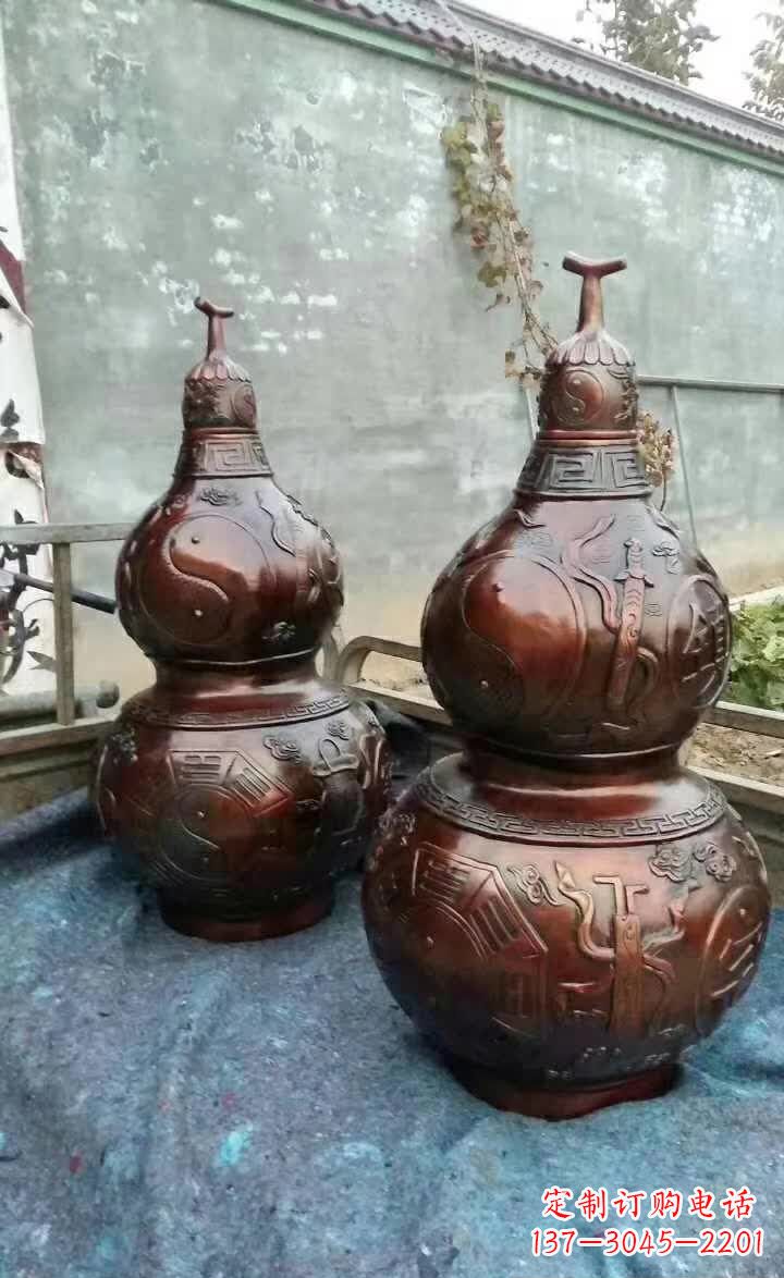 湖北葫芦景观铜雕