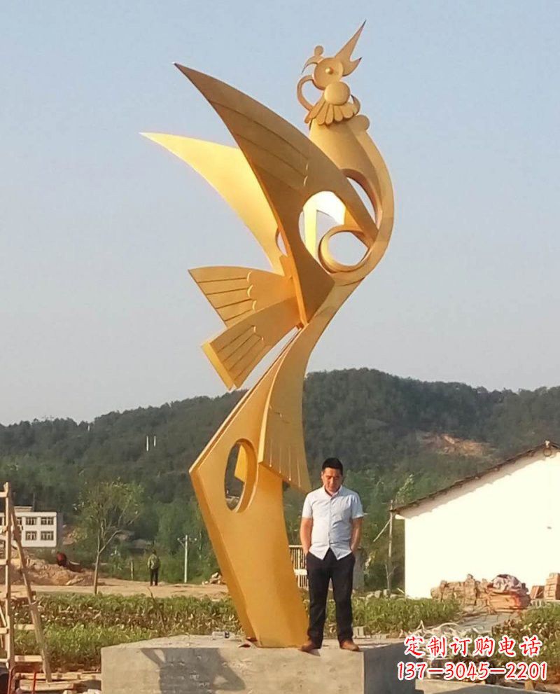 湖北湖北不锈钢抽象凤凰竣工