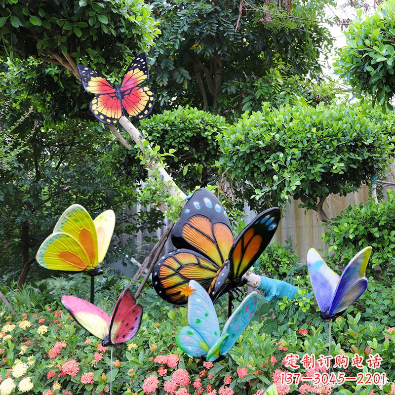 湖北蝴蝶玻璃钢仿真雕塑