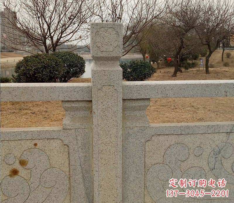 湖北户外大理石栏板石雕 (2)