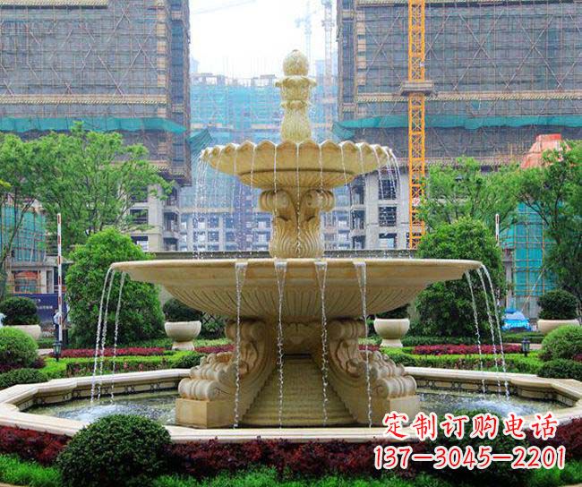 湖北多层次喷泉雕塑,为您带来清凉夏日