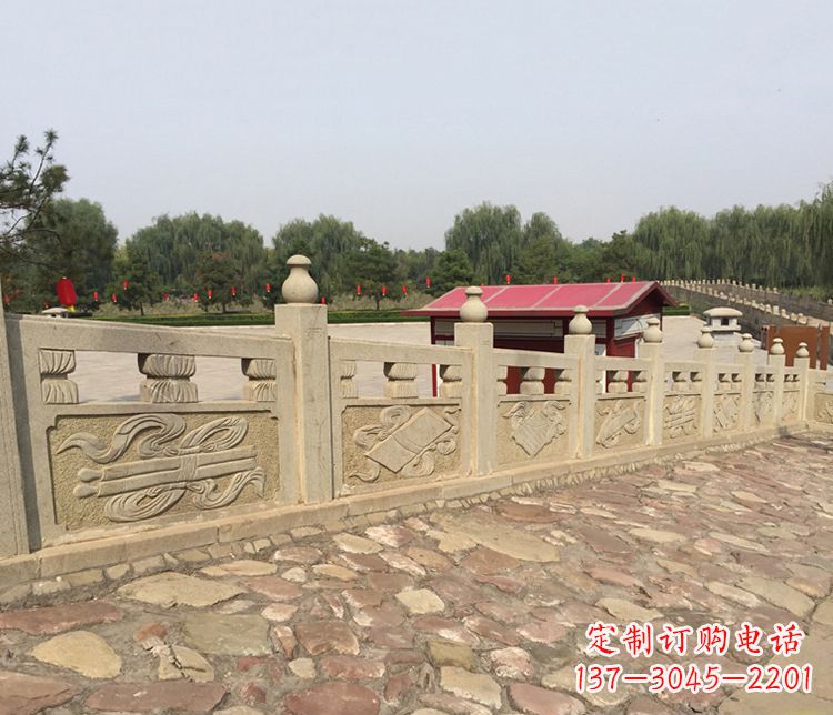 湖北护城河大理石栏板雕塑