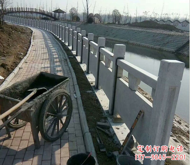 湖北精美大理石栏杆石雕