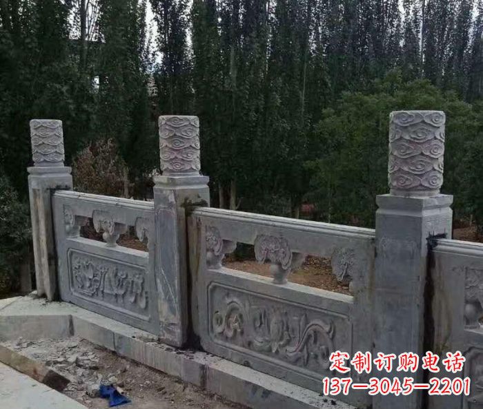 湖北定制石质护城河栏板雕塑