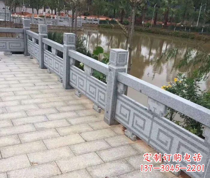 湖北中领雕塑护城河建筑石雕栏板