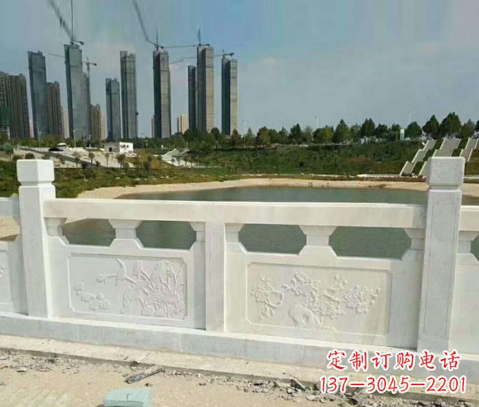 湖北护城河建筑石雕栏板,精美绝伦