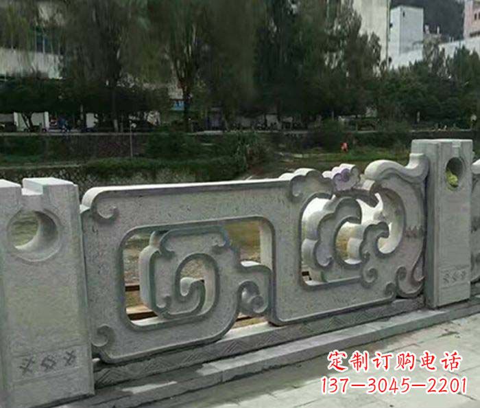 湖北护城河建筑石雕栏板
