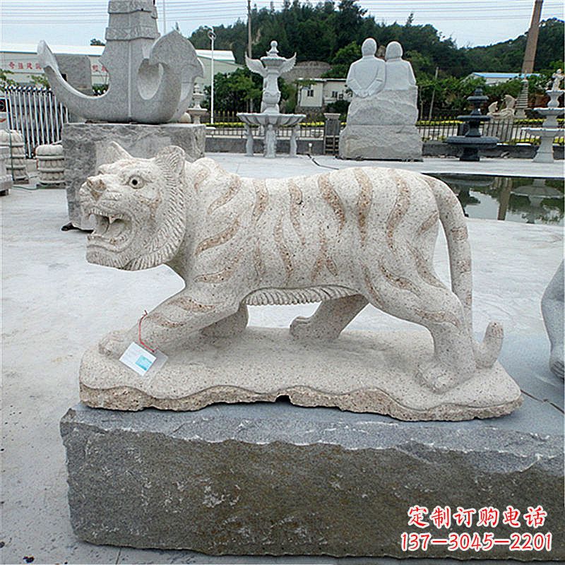 湖北花岗岩老虎石雕