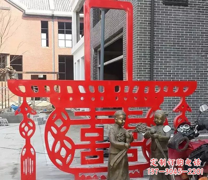 湖北历久弥新的不锈钢花篮雕塑