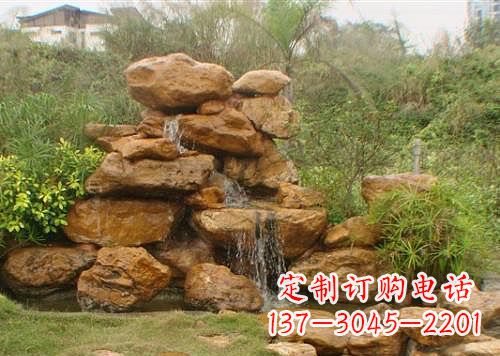 湖北黄蜡石假山