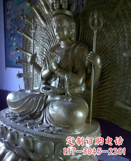 湖北中领雕塑：高质量黄铜佛像雕塑