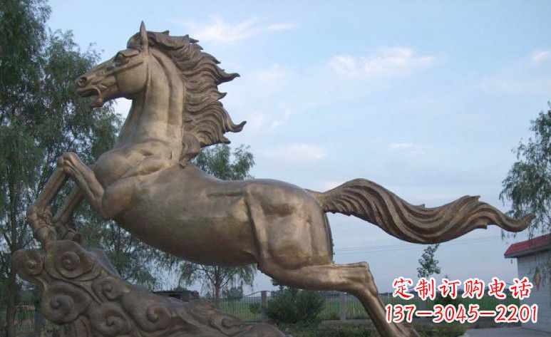 湖北完美雕刻的黄铜马雕塑