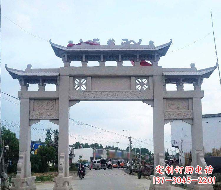湖北中领雕塑,传承传统,卓越牌坊雕塑