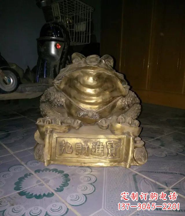 湖北金蟾招财进宝动物铜雕