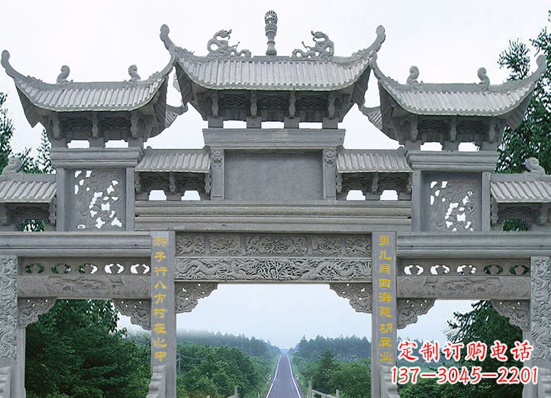 湖北追求完美的金昌石雕牌坊雕塑