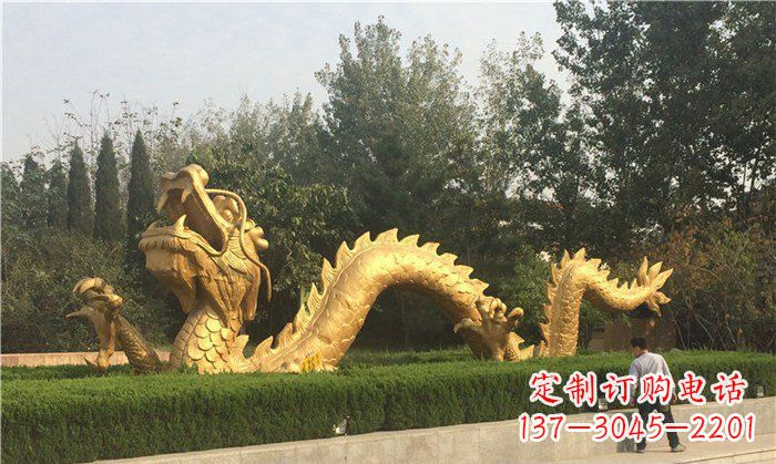 湖北金龙公园铜雕景观雕塑