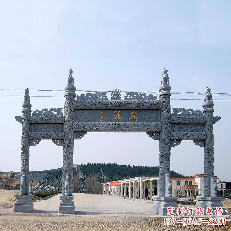 湖北金鸡岭景区石雕牌坊