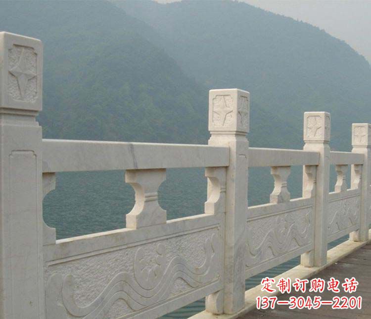 湖北中领雕塑:景区大理石栏板石雕
