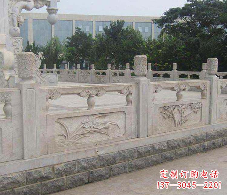 湖北中领雕塑:精美石材栏板雕塑