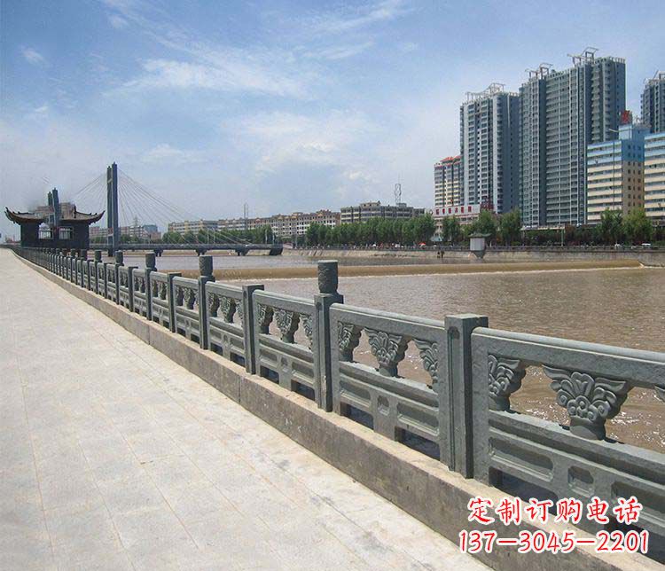 湖北景区大理石栏板石雕