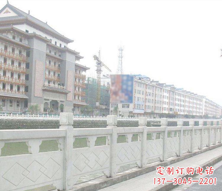 湖北流光溢彩的大理石栏板石雕
