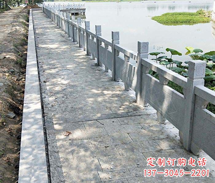 湖北景区大理石栏杆石雕_1
