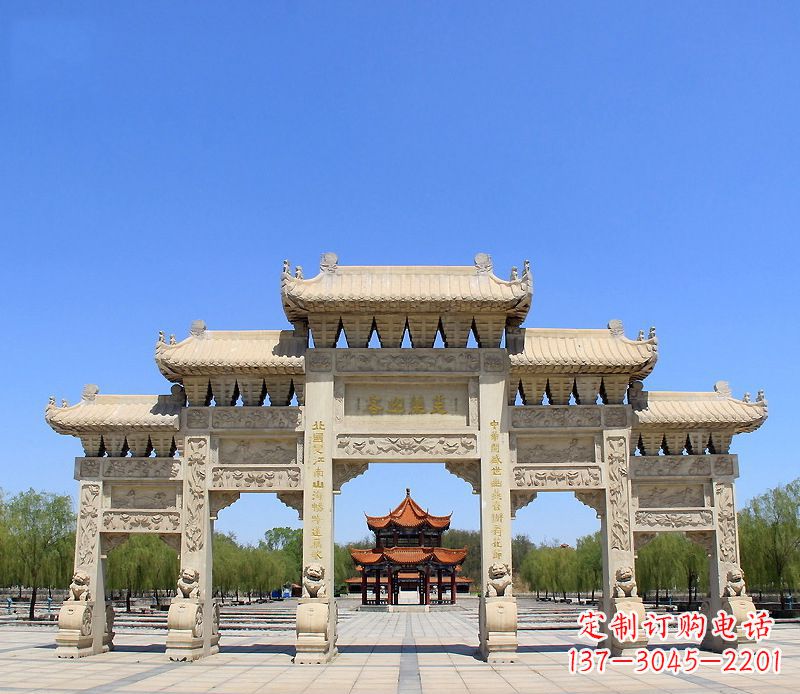 湖北景区大型建筑牌坊