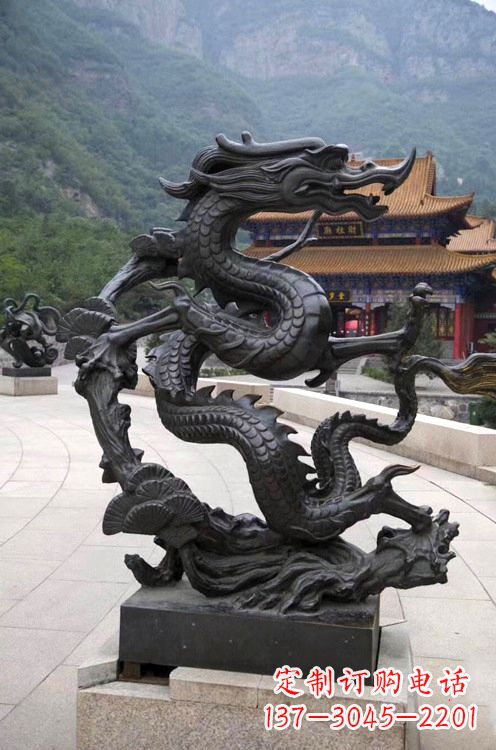 湖北景区广场纯铜神兽四灵之青龙雕塑