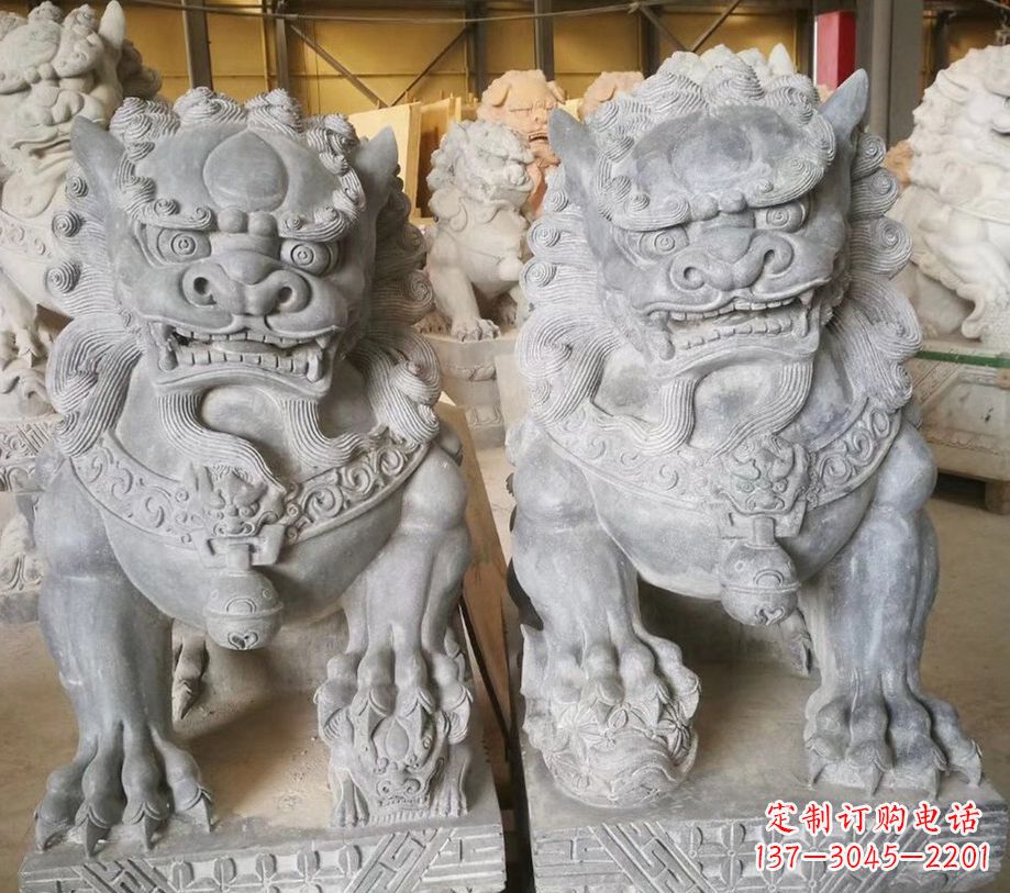 湖北南方石狮子雕塑,传承古典工艺