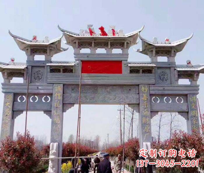 湖北传承经典,尊崇古风:牌坊石雕