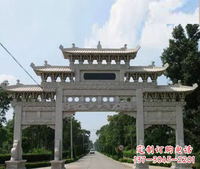 湖北高品质牌坊石雕,专为客户量身定制