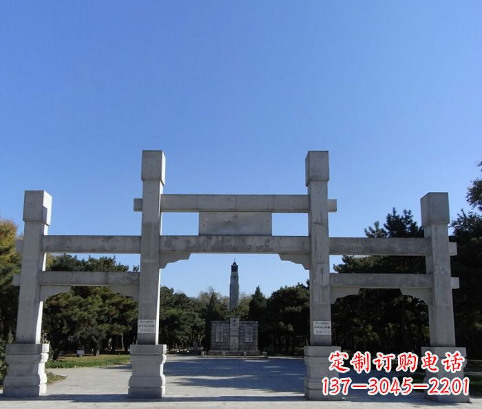 湖北中领雕塑石雕牌坊定制