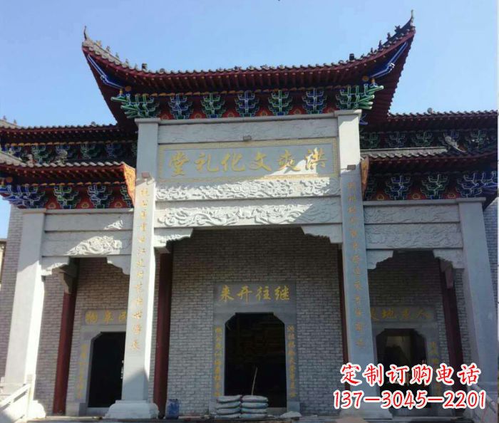湖北景区三门石雕牌楼 (4)