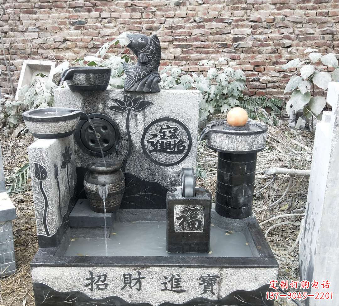 湖北领雕水池雕塑:定制你的招财水池