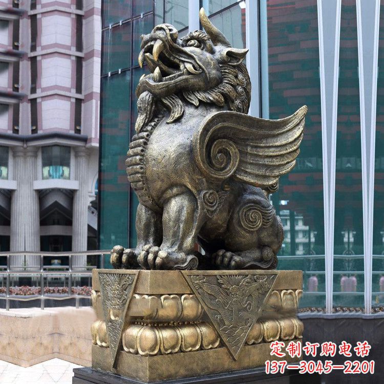 湖北享受艺术的迷人之美:貔貅铜雕