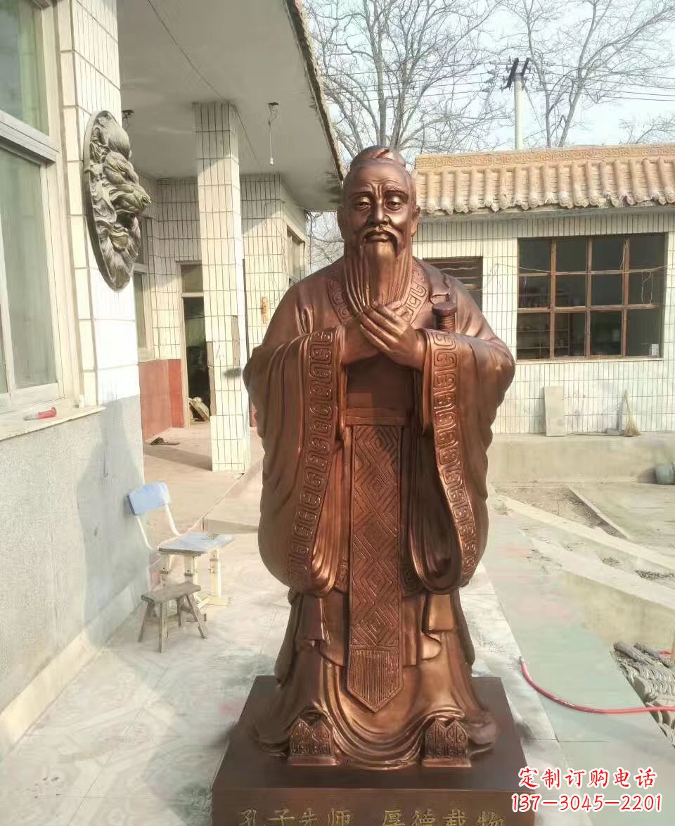 湖北传承孔子精神的定制雕塑
