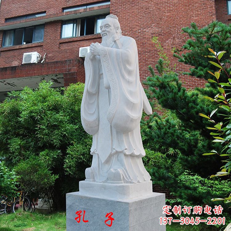 湖北孔子教子石雕