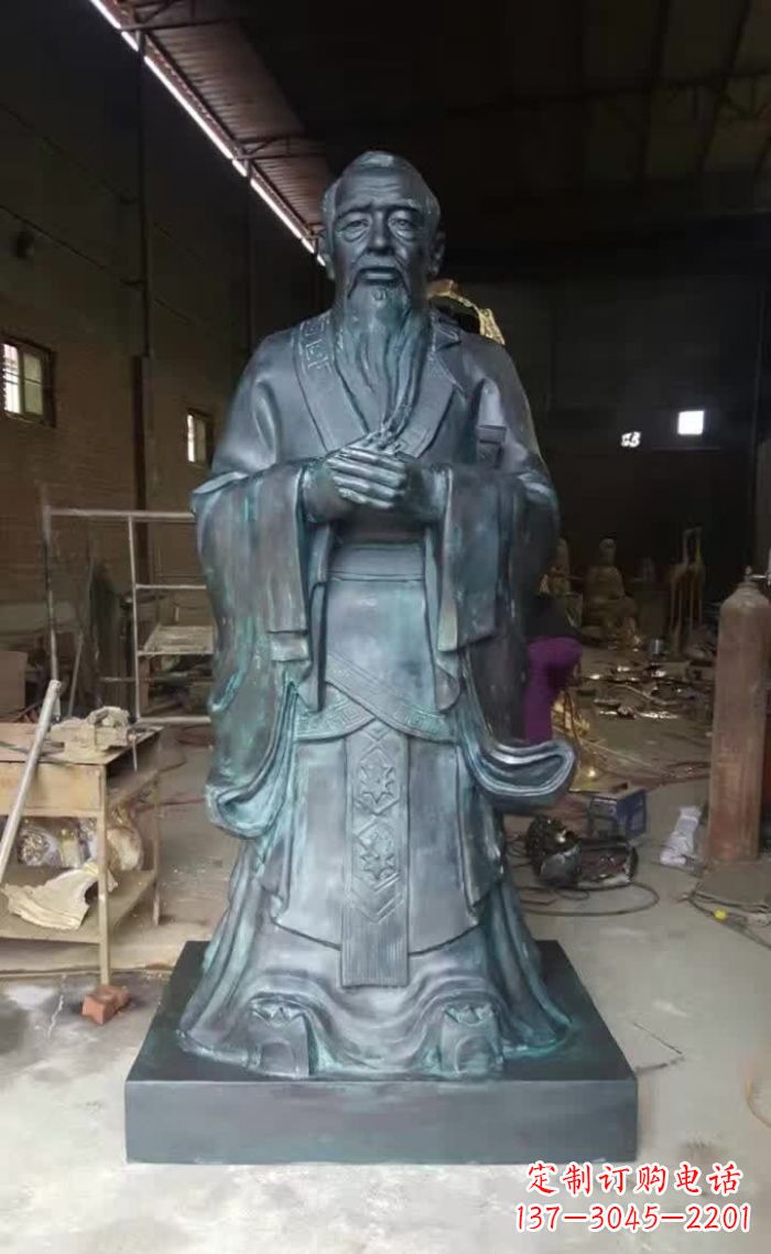 湖北孔子青铜雕塑 (3)