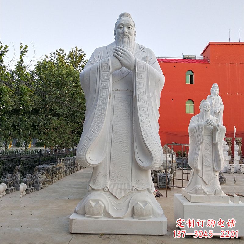 湖北孔子圣像雕塑