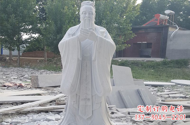 湖北孔子石雕 (2)