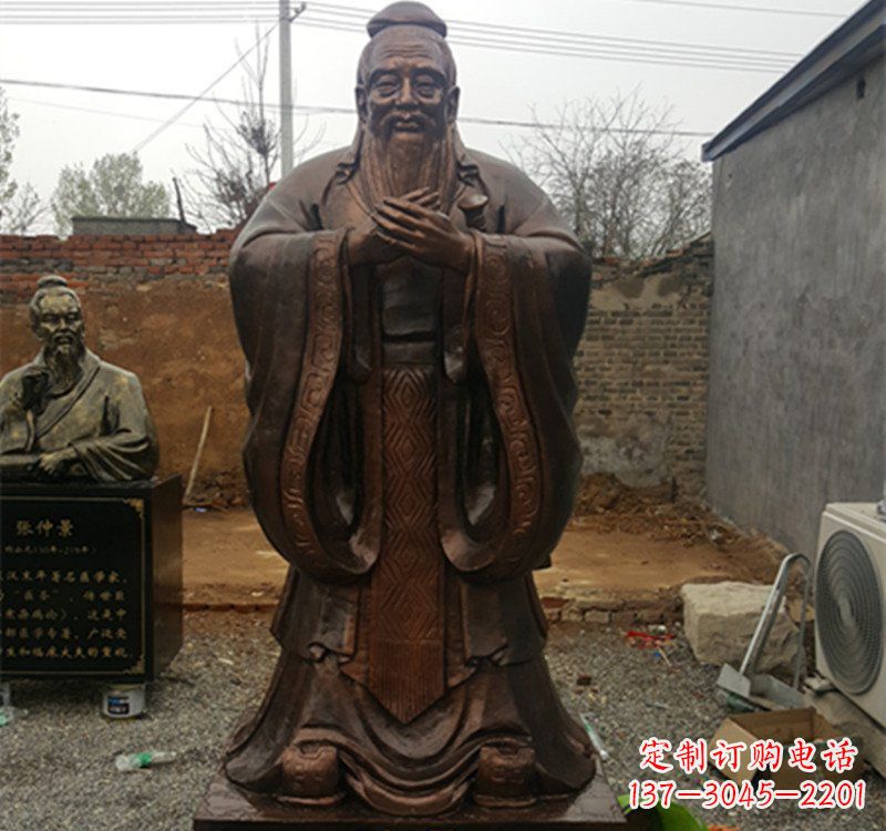 湖北孔子铜雕222