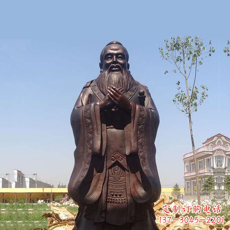 湖北孔子铜雕塑，传承中华文化的传奇精品