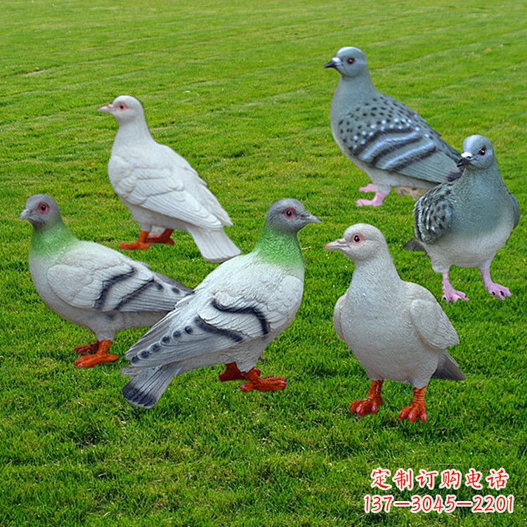湖北兰州和平鸽雕塑