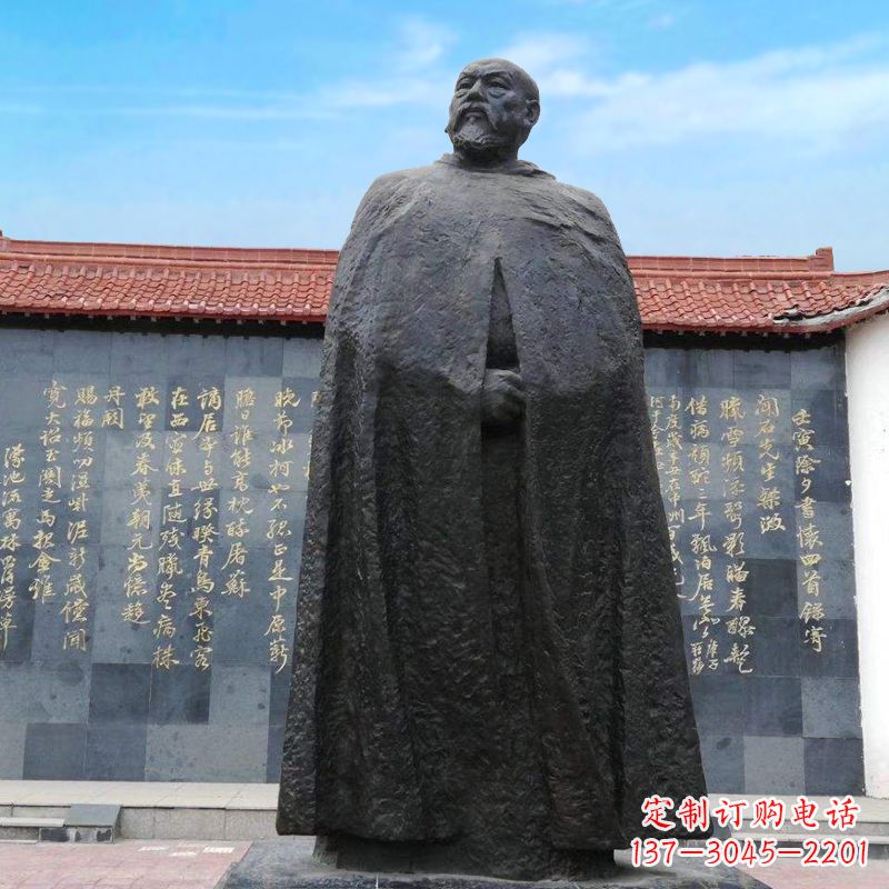 湖北精美手工雕刻林则徐铜雕像