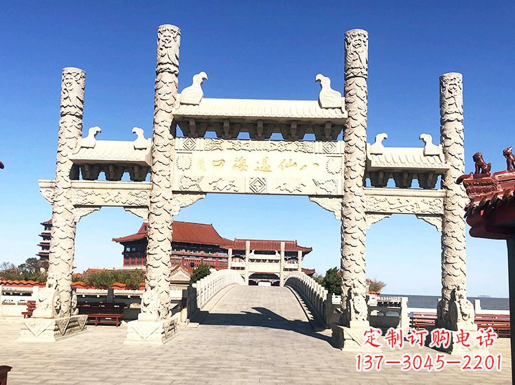 湖北临夏石雕牌坊—打造国风精美雕塑